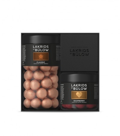 Lakrids by Bülow - Black Box, Classic Regular & Crispy Raspberry Small