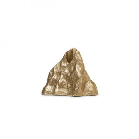 Ferm Living - Stone Candle Holder Large, Brass