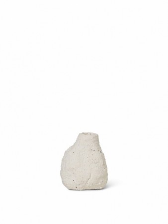 Ferm Living - Vulca Mini Vase, Off-white stone