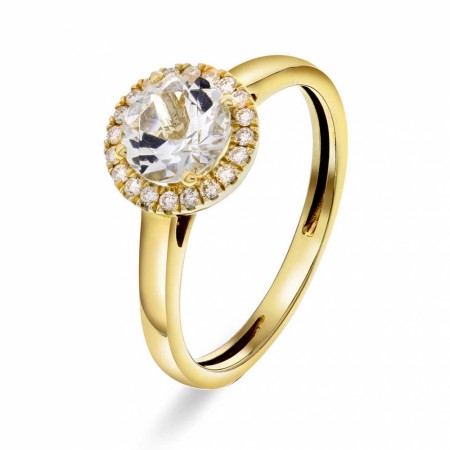 Pan Jewelry - Ring i gull med diamanter 0,12 ct WSI