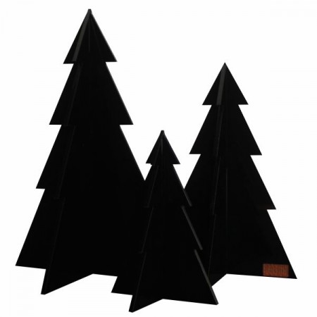 Felius Design - Juletrær 3 stk, Svart