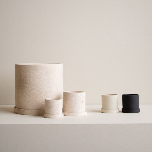 Grow Pot Ø10cm, Creme Structure