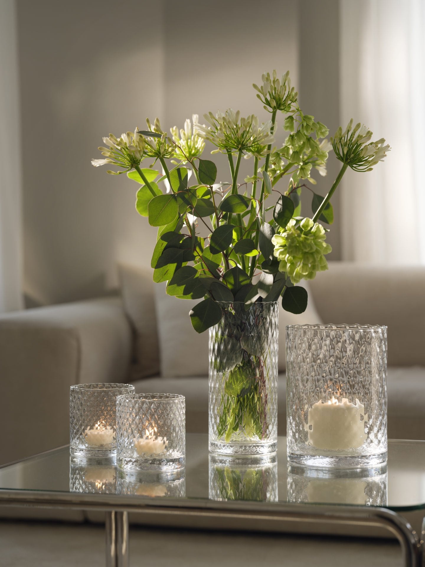 Harlekin Vase 28 cm, Clear