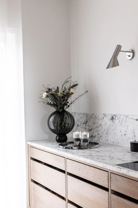 Meadow Swirl Vase Large, Grey