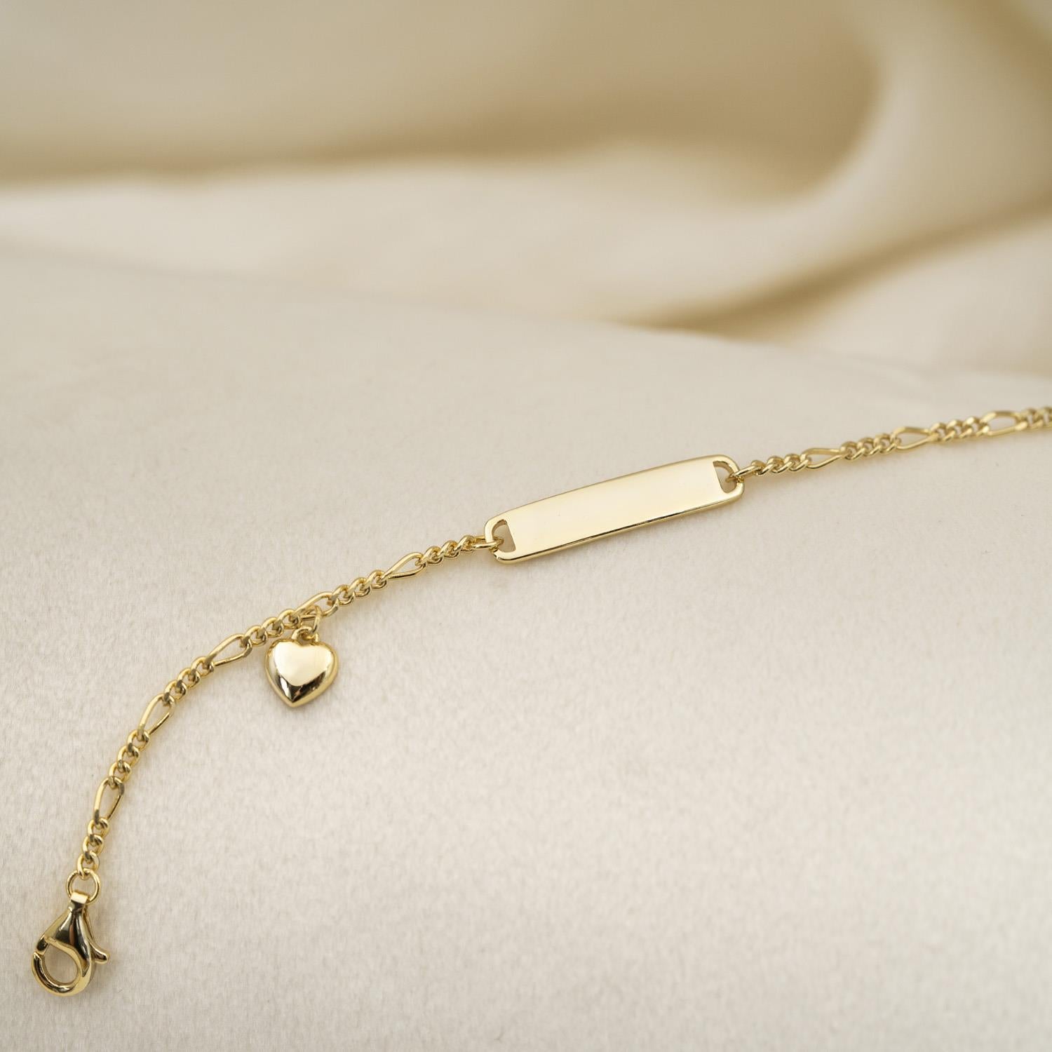 ARMBÅND I SØLV MED GRAVERINGSPLATE