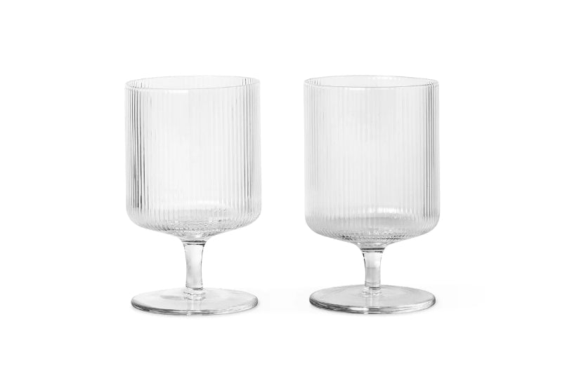 Ripple Wine Glasses 2 stk, Clear