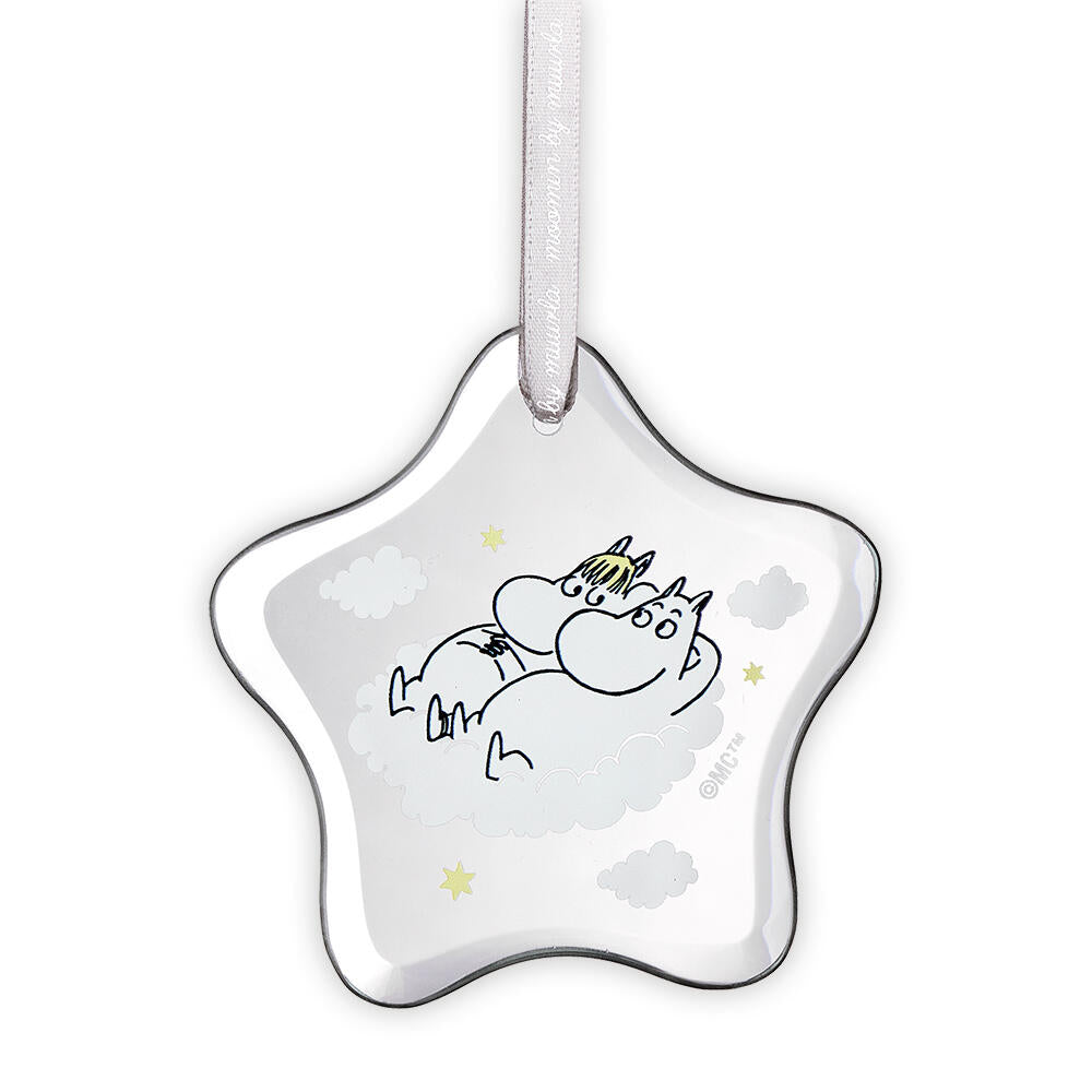 Mummi glassdekor 8 cm, Mummitrollet og snorkfrøken