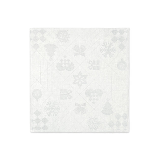 Natale juleserviett i stoff 4 stk, Offwhite