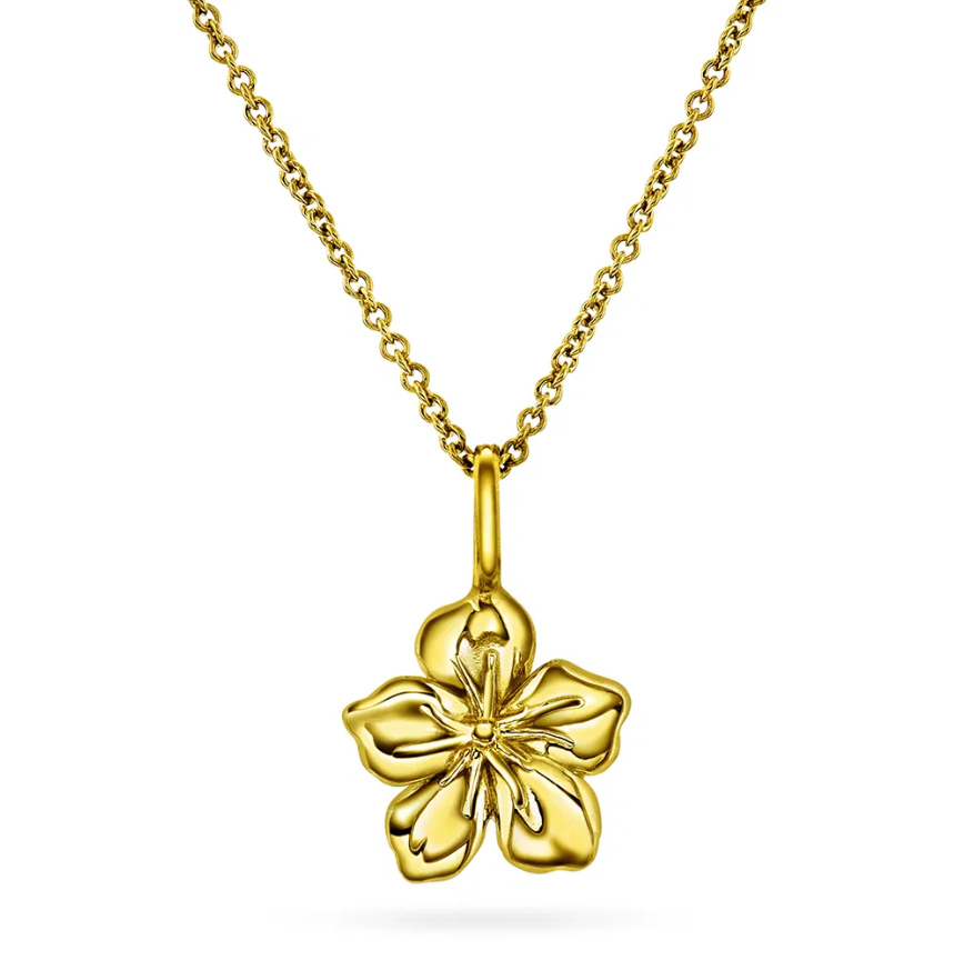 BLOSSOM SMYKKE I FORGYLT SØLV