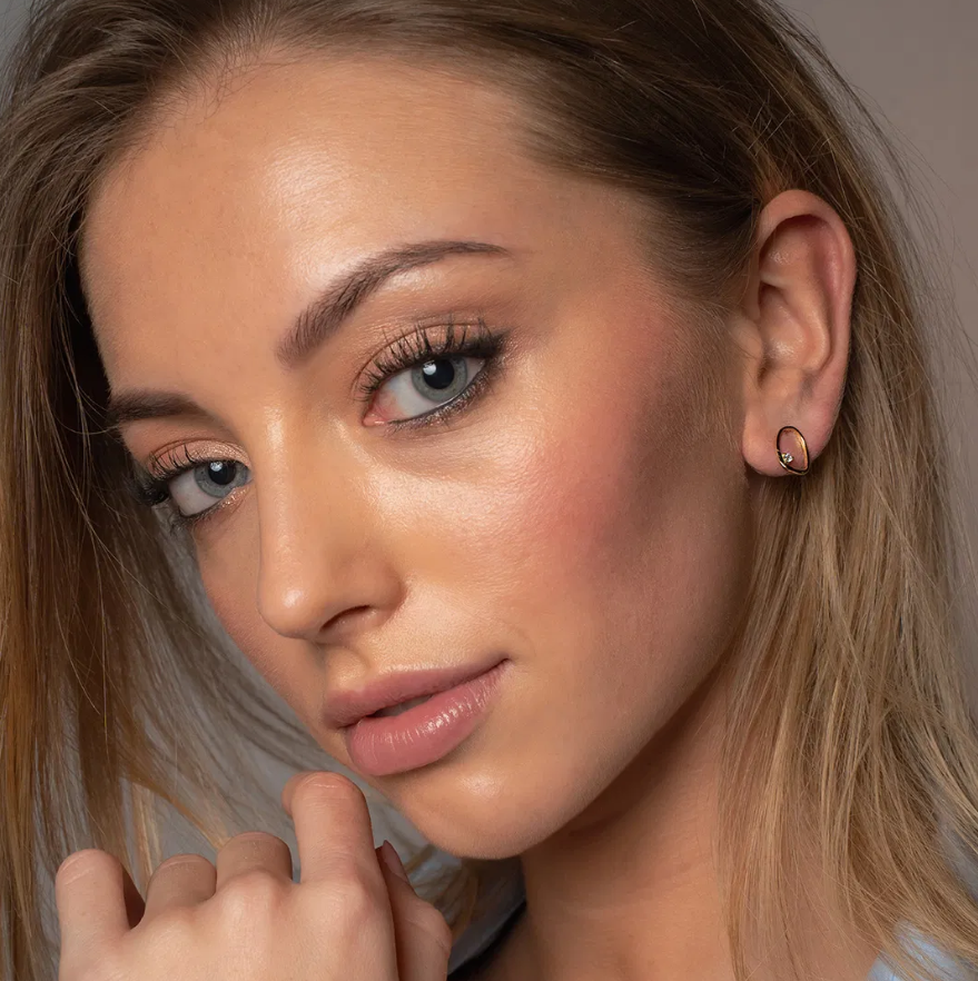 SOLIN ØREDOBBER I FORGYLT SØLV