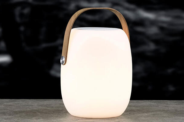 LED-lampe med høyttaler