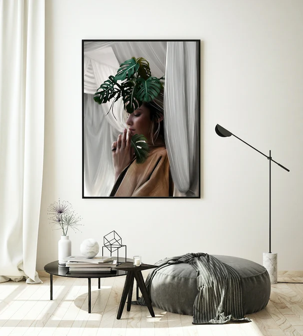 MONSTERA, 50 x 70 cm