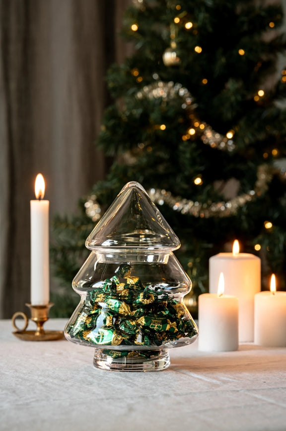 Glasskrukke med lokk, 20 cm