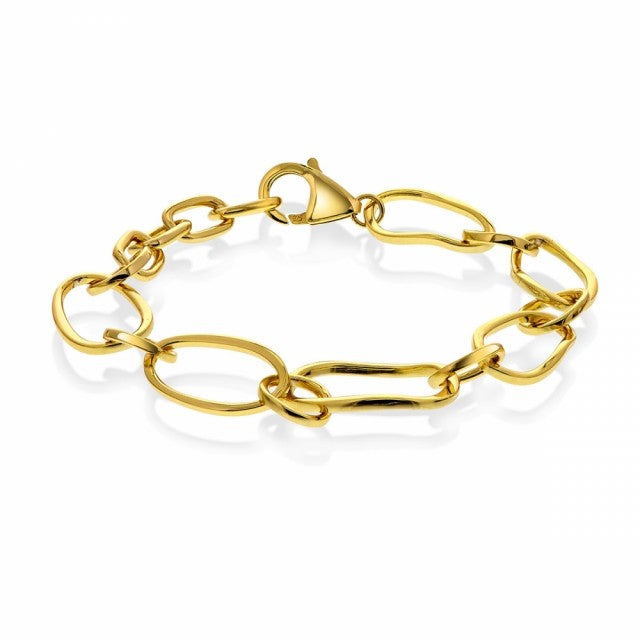 Armbånd i forgylt sølv