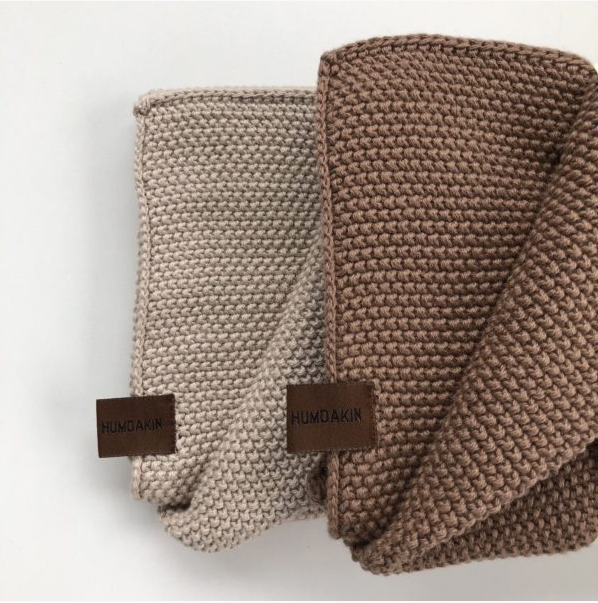 STRIKKET KJØKKENHÅNDKLE, LIGHT STONE