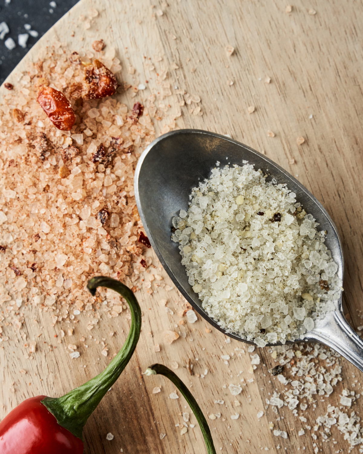 Salt, Gaveeske, Parmesan & Basil + Chilli