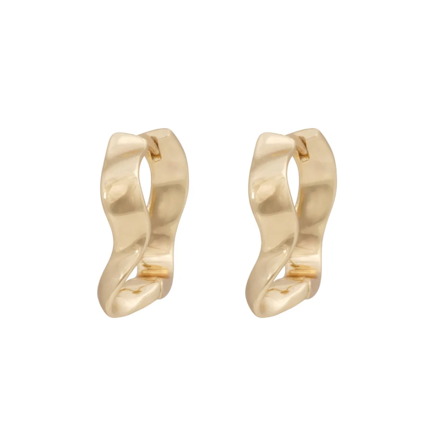 Kitty small øreringer, forgylt