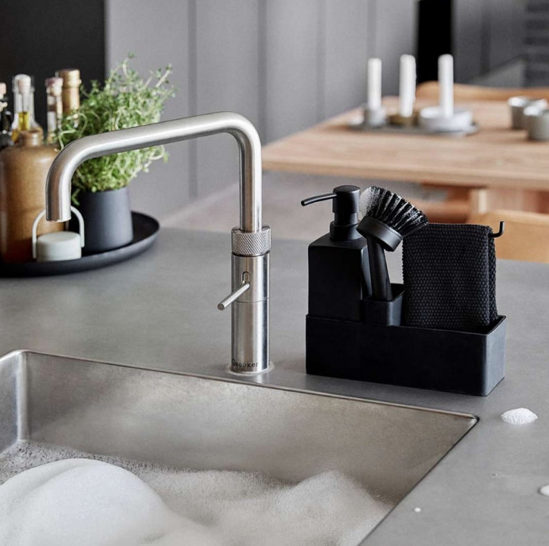 Oppvasksett 4 deler, Svart