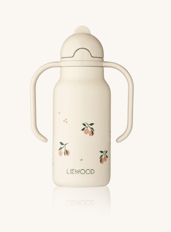 Kimmie Drikkeflaske m/håndtak 250ml, Peach / Sea shell