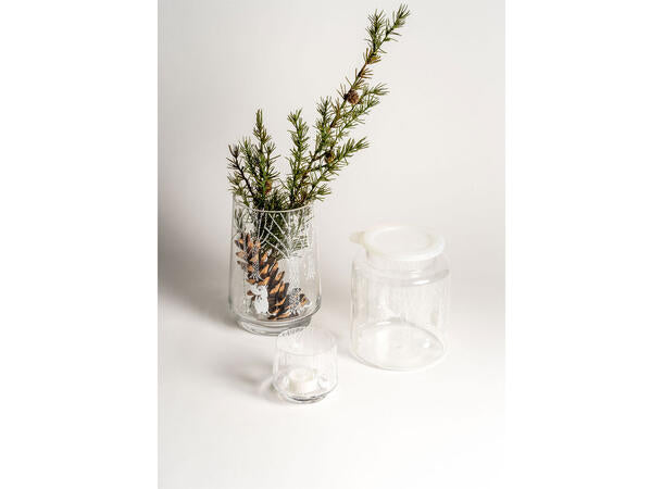 Mummi vase/lykt 20cm, I skogen