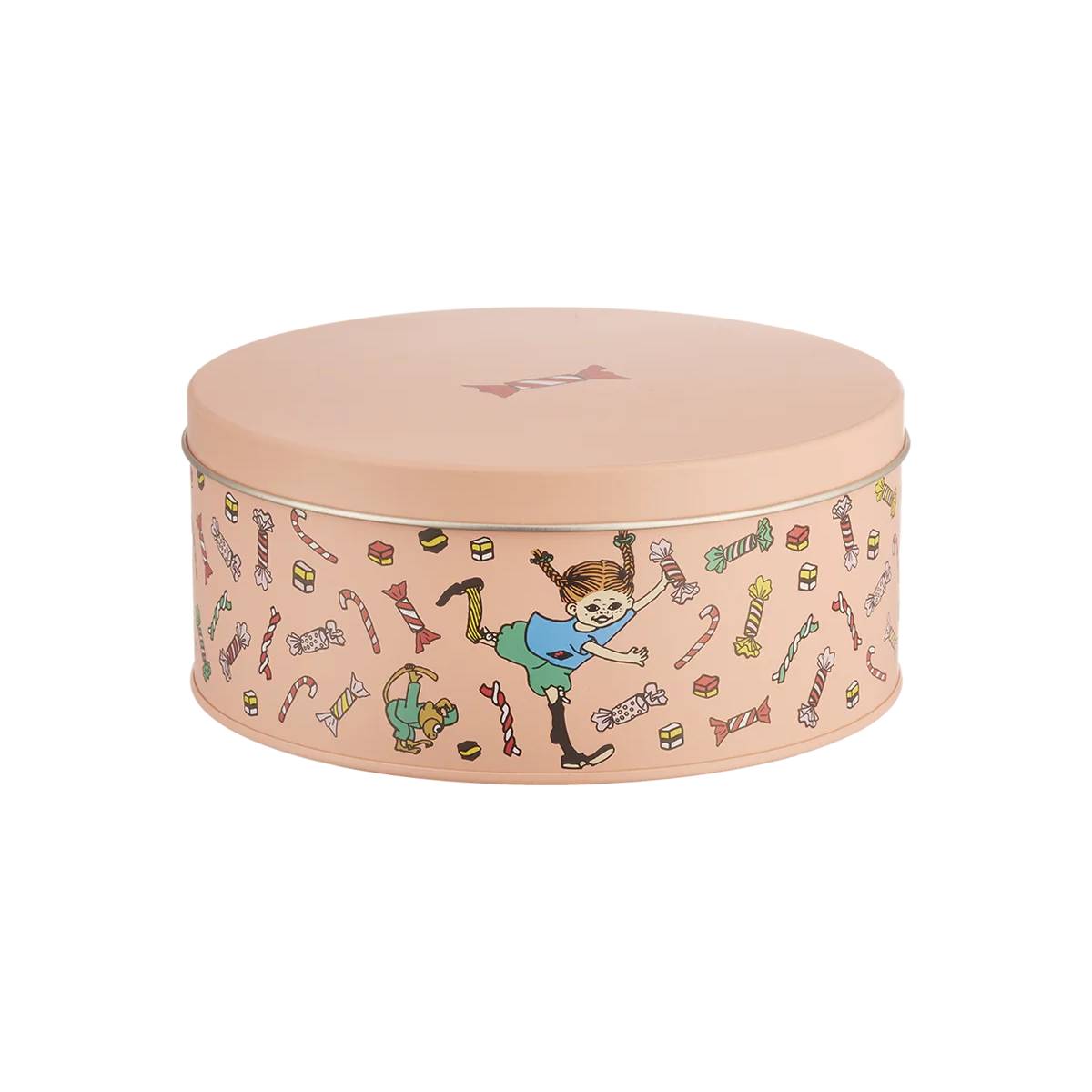Pippi kakeboks 15 cm, Godteri