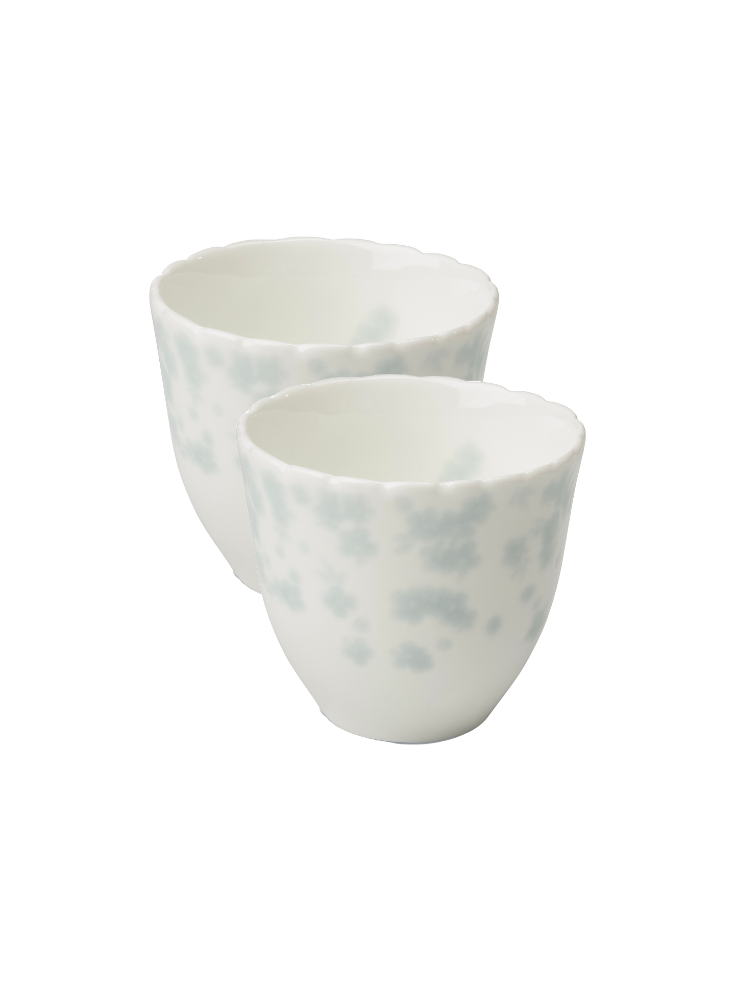 Slåpeblom blå kopp uten hank 20 cl, 2 pk