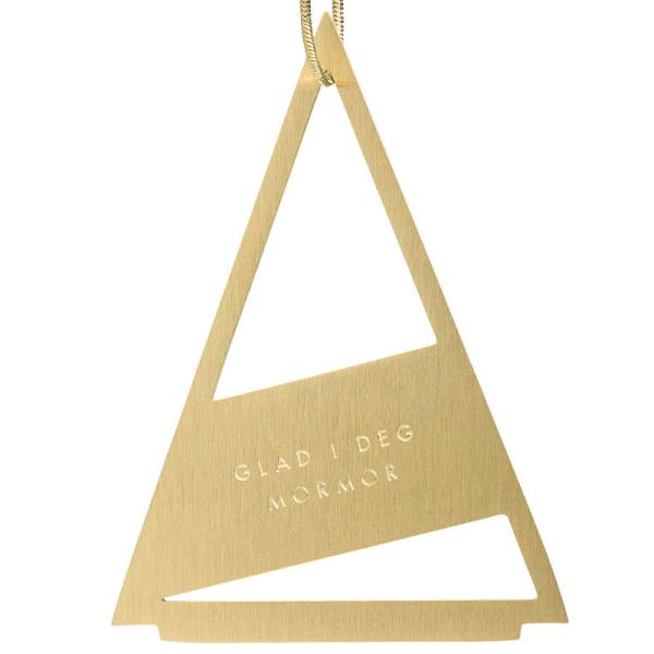 Juletrepynt Mormor, 14K gullbelagt