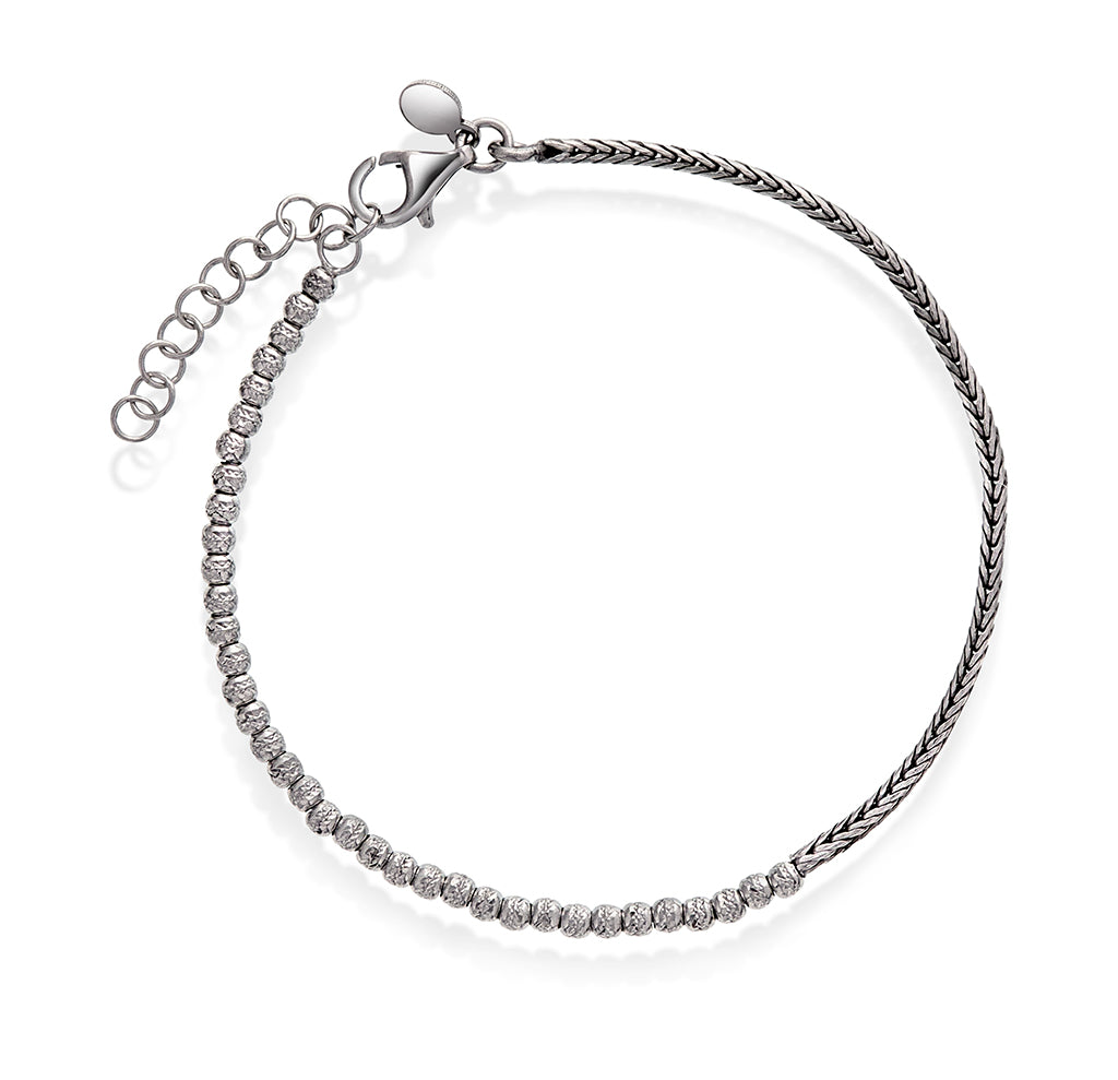 Armbånd i sølv med kuler