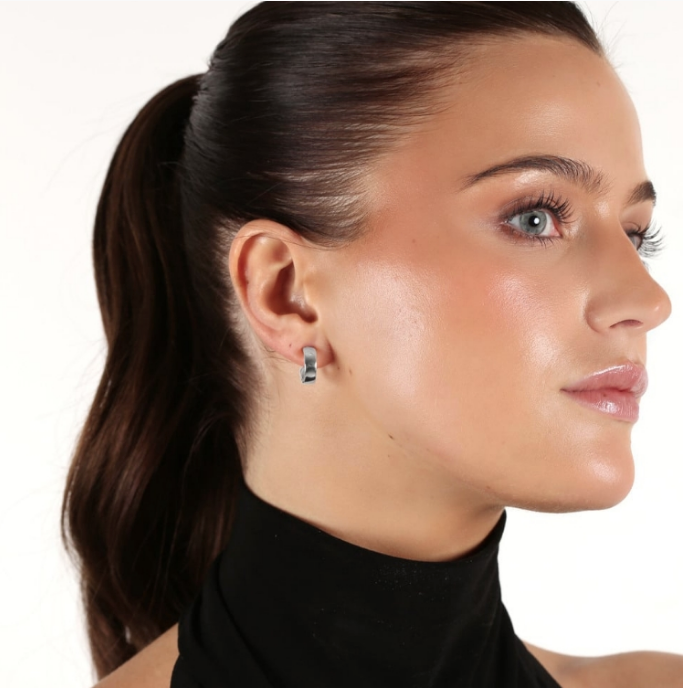 DUBLIN FORSØLVET ØREDOBBER