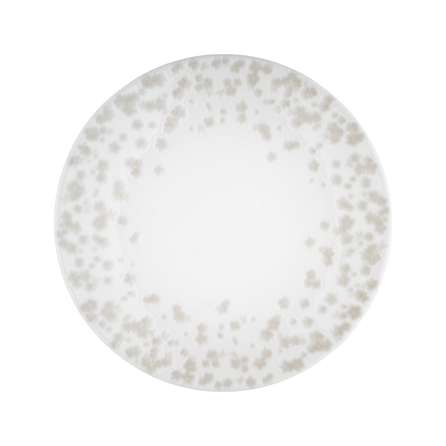 Slåpeblom varmgrå tallerken, 28 cm