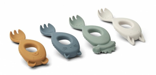 Liva Spisegafler 4 stk, Faune Green Multi Mix