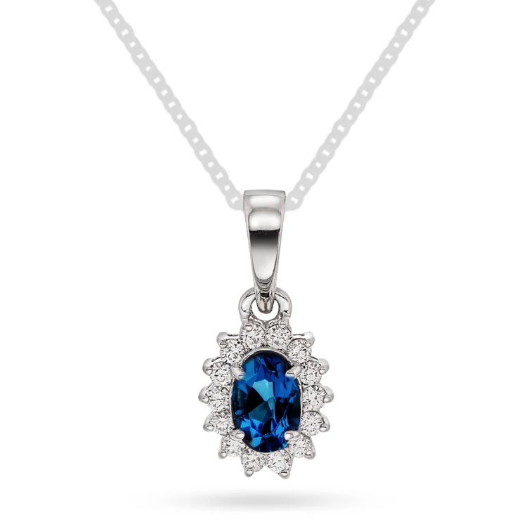SMYKKE I GULL MED DIAMANT 0.14 CT WSI
