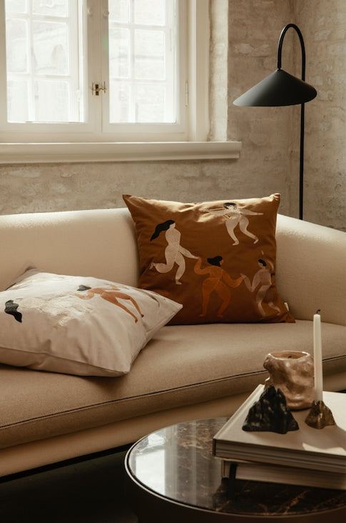 Stone Candle Holder Small, Brass