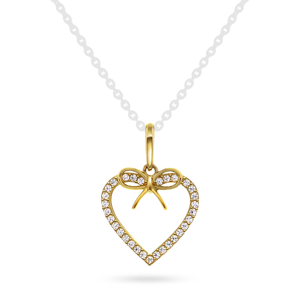 Smykke i gull med zirkonia