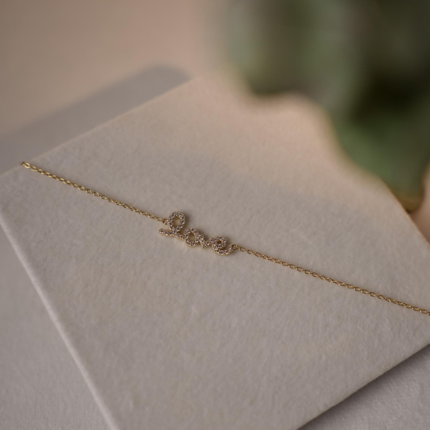 Bright love armbånd i sølv med zirkonia