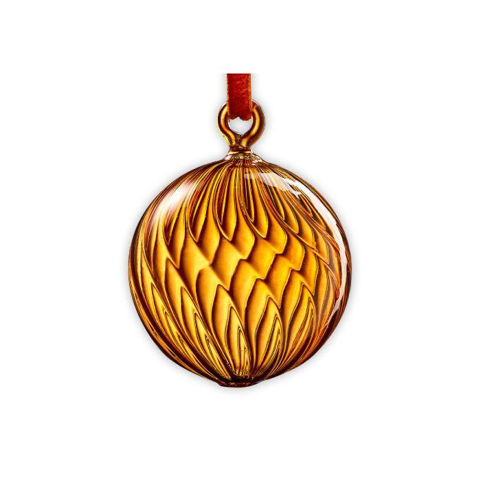 Glasskule 6 cm, Amber