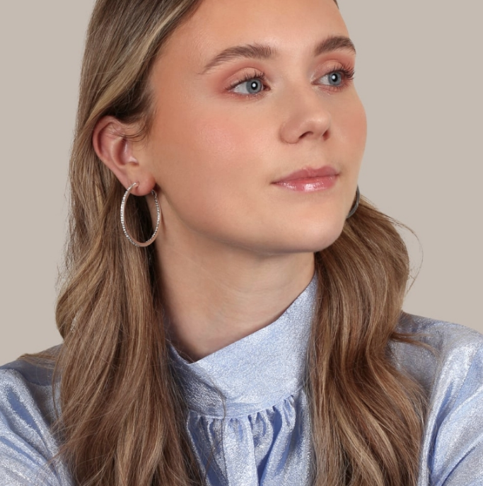 STORY FORSØLVET ØRERINGER MED ZIRKONIA