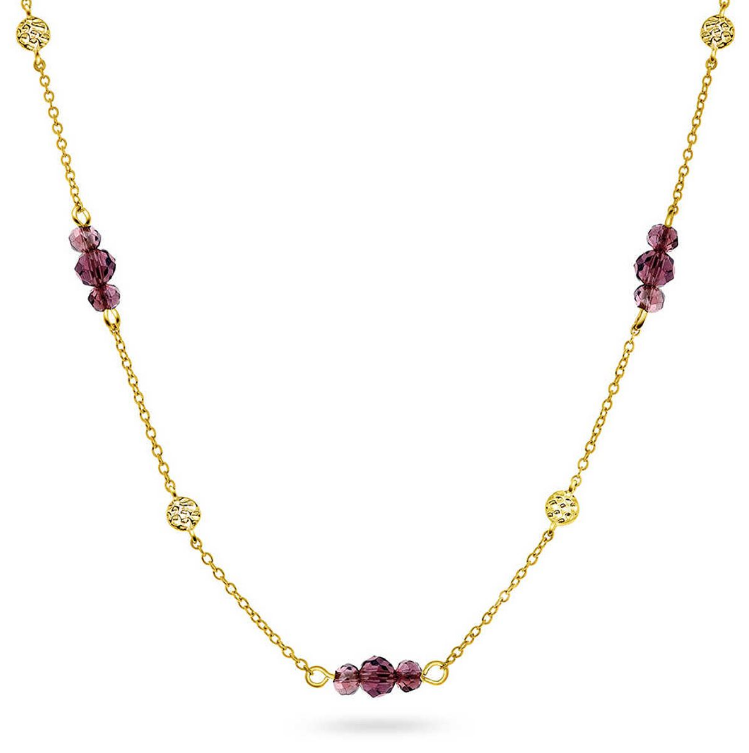 Fairy smykke i forgylt sølv, Dyp Plomme