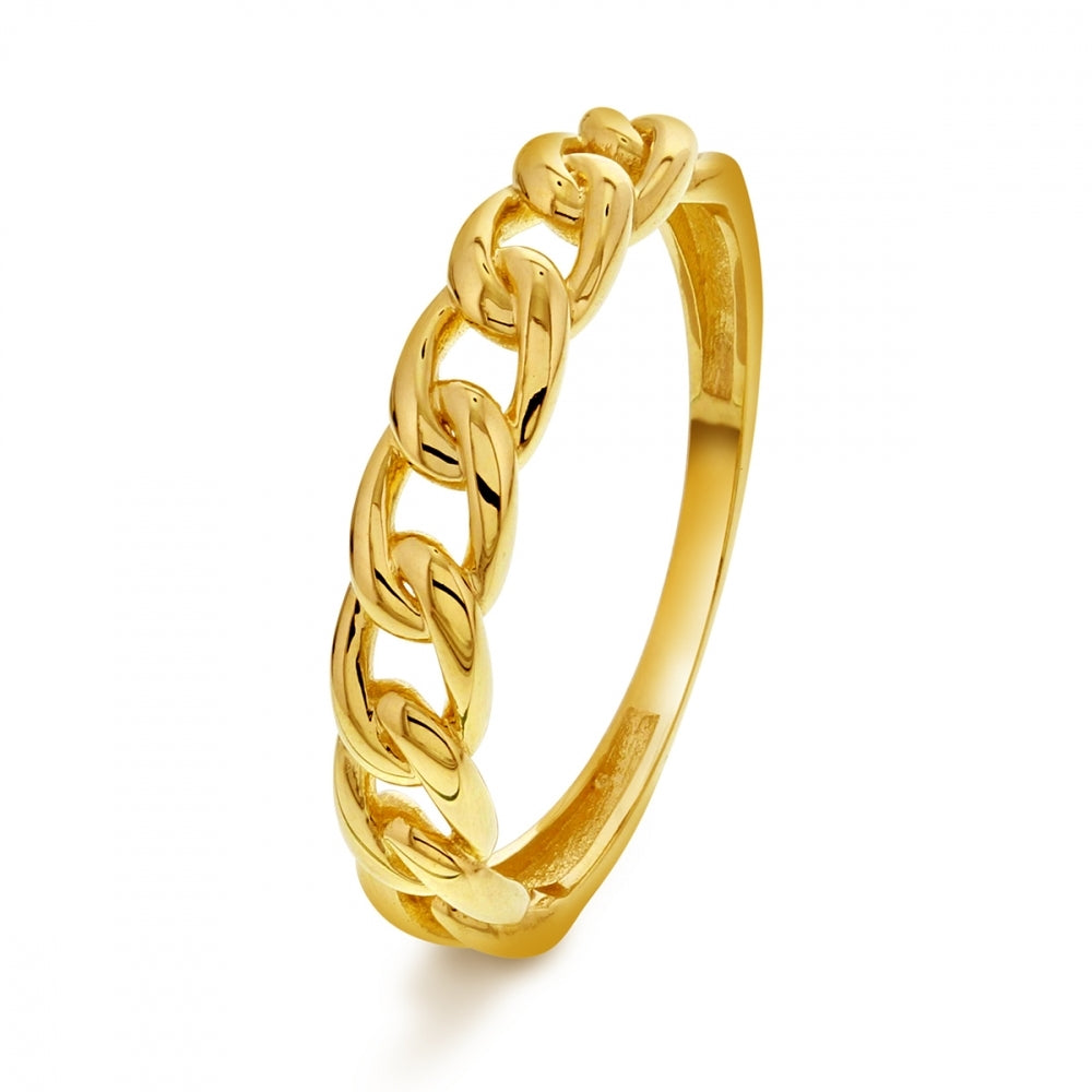 Ring i gull panser