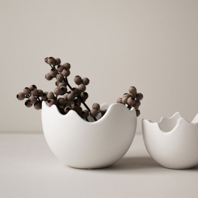 Happy Easter Skål Large, White