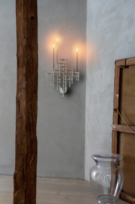 Vegghengt Lysestake, Krom