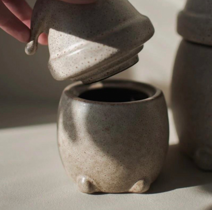 EATING SANTA SMALL, BEIGE