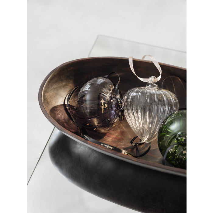 HAZEL dekorkule 10 cm, Klar