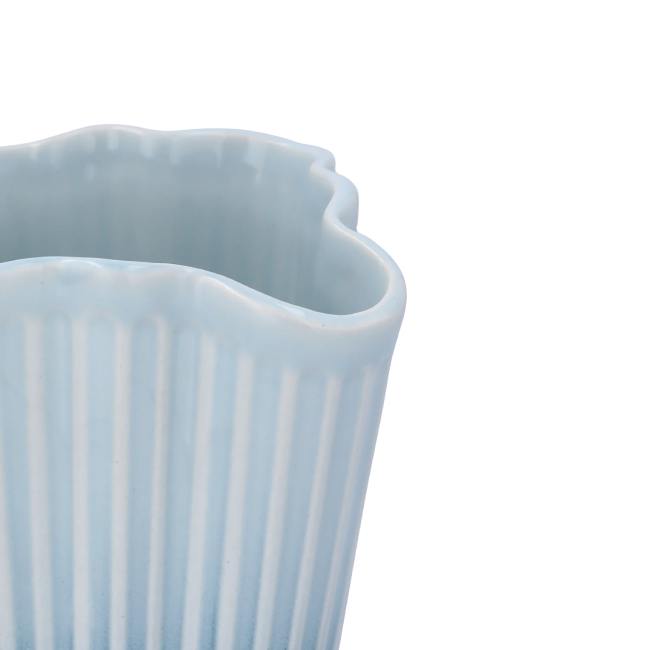 Kähler Hammershøi Unfold Vase Blå, H16,5