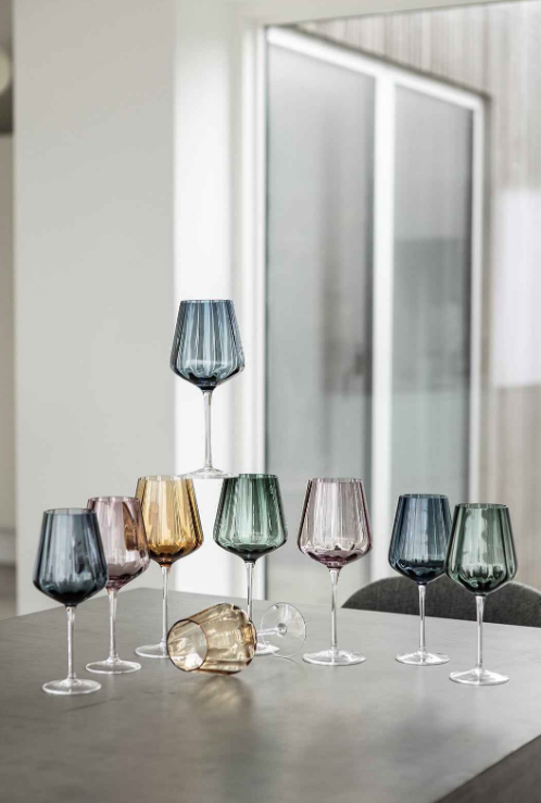 Meadow Hvitvinsglass, Blue
