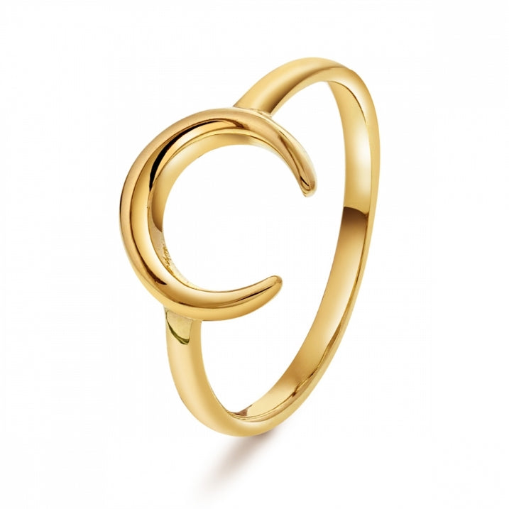Ring i gull, måne