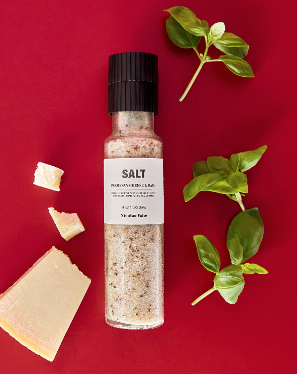 Salt, Parmesan cheese & Basil