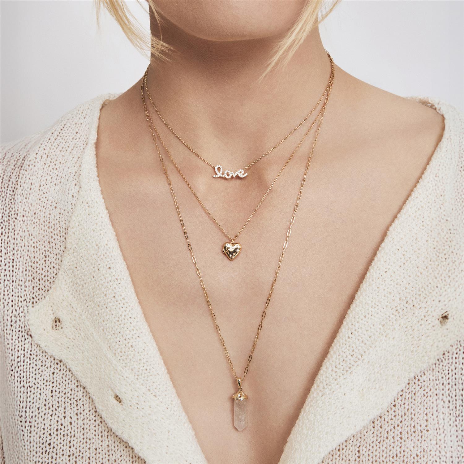 Bright love smykke i sølv med zirkonia