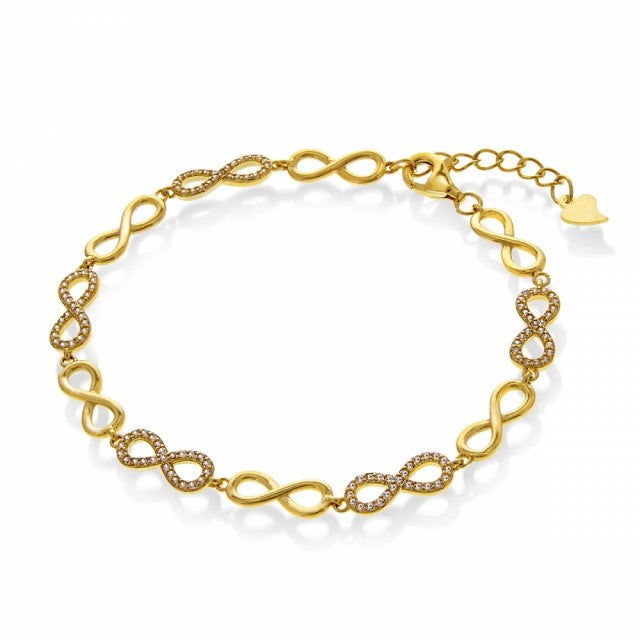 EVIGHETSARMBÅND I FORGYLT SØLV