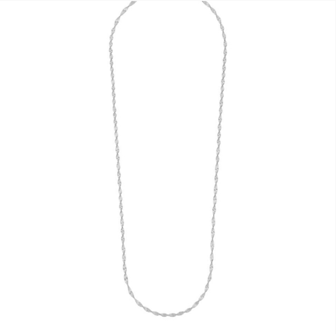 LISBON FORSØLVET HALSKJEDE